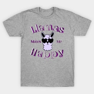 Lamas makes me happy T-Shirt